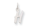 FJC Finejewelers Sterling Silver Small Initial H Charm