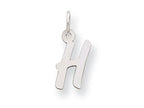 FJC Finejewelers Sterling Silver Small Initial H Charm