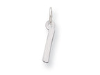 FJC Finejewelers Sterling Silver Small Initial I Charm