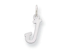 FJC Finejewelers Sterling Silver Small Initial J Charm
