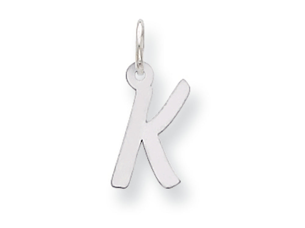 FJC Finejewelers Sterling Silver Small Initial K Charm
