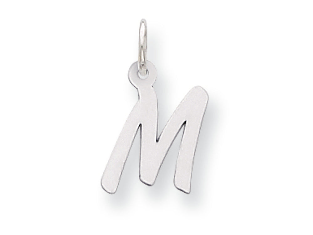 FJC Finejewelers Sterling Silver Small Initial M Charm