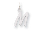FJC Finejewelers Sterling Silver Small Initial M Charm