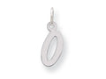 FJC Finejewelers Sterling Silver Small Initial O Charm