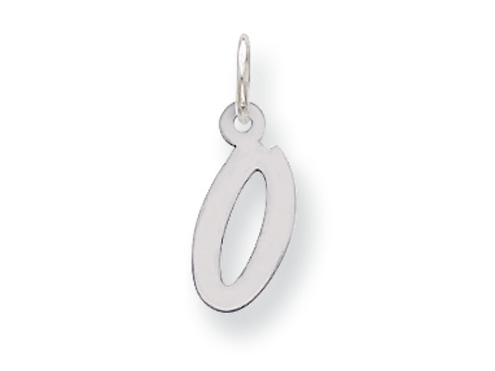 FJC Finejewelers Sterling Silver Small Initial O Charm