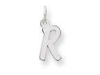 FJC Finejewelers Sterling Silver Small Initial R Charm