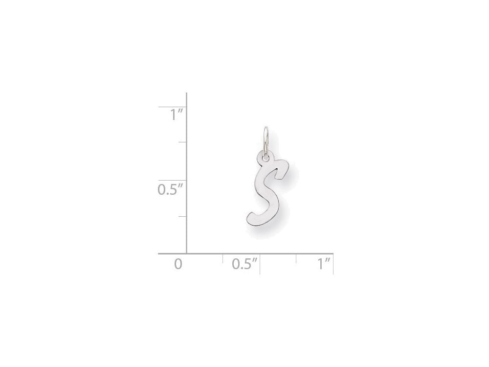 FJC Finejewelers Sterling Silver Small Initial S Charm