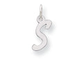 FJC Finejewelers Sterling Silver Small Initial S Charm