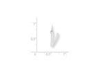 FJC Finejewelers Sterling Silver Small Initial V Charm