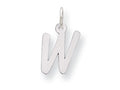 FJC Finejewelers Sterling Silver Small Initial W Charm