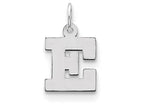 FJC Finejewelers Sterling Silver Small Block Initial E Charm