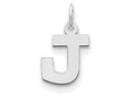 FJC Finejewelers Sterling Silver Small Block Initial J Charm