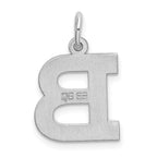 FJC Finejewelers Sterling Silver Medium Block Initial B Charm