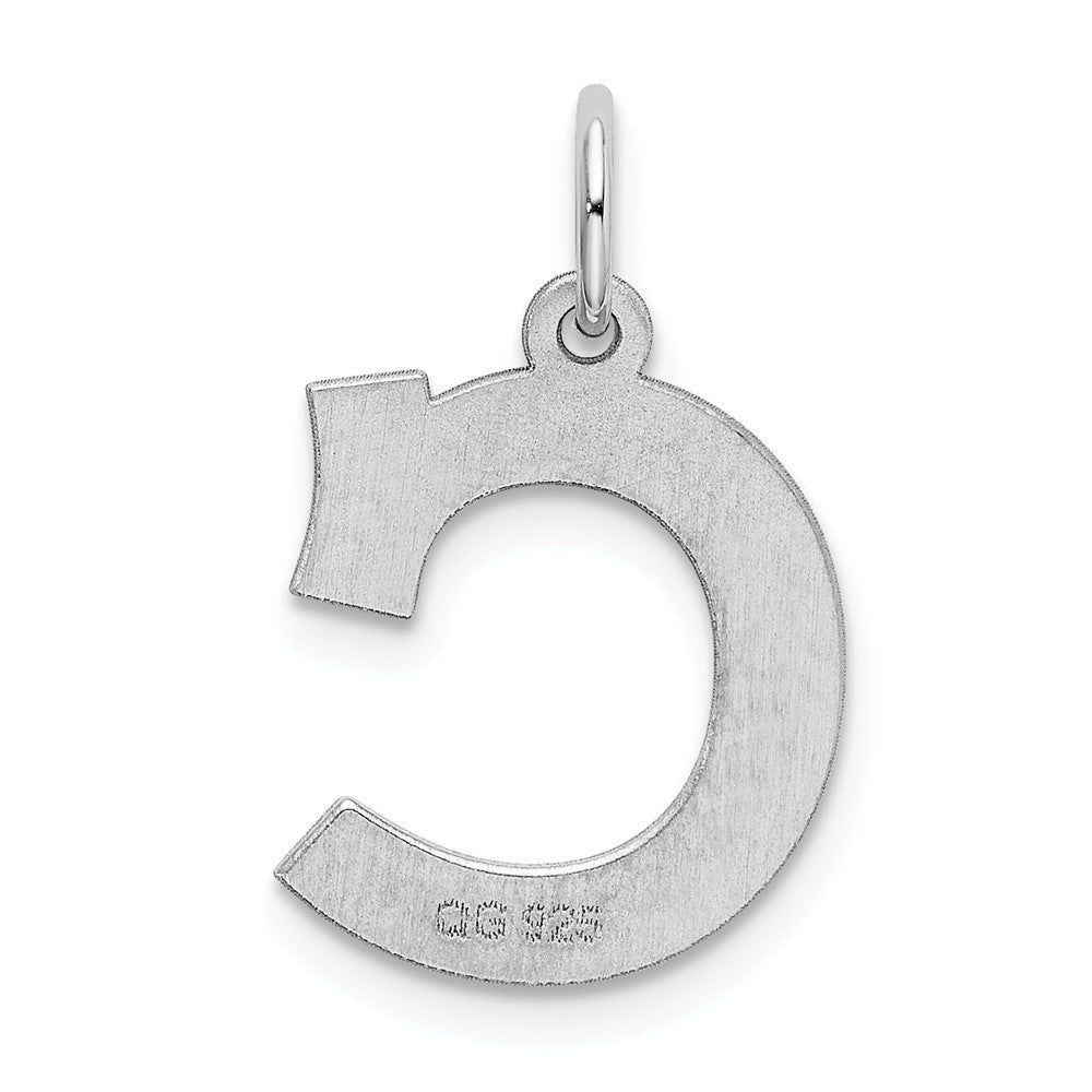 FJC Finejewelers Sterling Silver Medium Block Initial C Charm