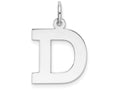 FJC Finejewelers Sterling Silver Medium Block Initial D Charm