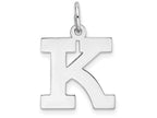 FJC Finejewelers Sterling Silver Medium Block Initial K Charm