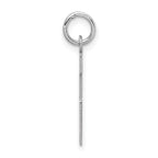 FJC Finejewelers Sterling Silver Medium Block Initial L Charm