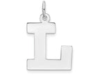 FJC Finejewelers Sterling Silver Medium Block Initial L Charm