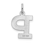 FJC Finejewelers Sterling Silver Medium Block Initial P Charm