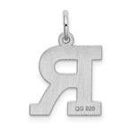 FJC Finejewelers Sterling Silver Medium Block Initial R Charm