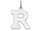 FJC Finejewelers Sterling Silver Medium Block Initial R Charm