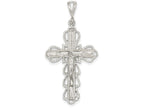 FJC Finejewelers Sterling Silver Bright-cut Crucifix Pendant Necklace - Chain Included