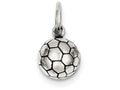 FJC Finejewelers Sterling Silver Antique Soccer Ball Charm