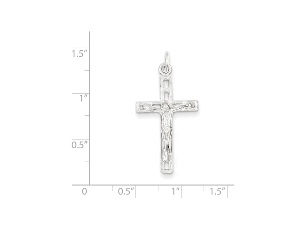 FJC Finejewelers Sterling Silver Crucifix Pendant Necklace - Chain Included