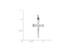 FJC Finejewelers Sterling Silver Antiqued Nail Cross Pendant Necklace - Chain Included
