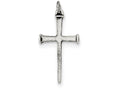 FJC Finejewelers Sterling Silver Antiqued Nail Cross Pendant Necklace - Chain Included