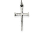 FJC Finejewelers Sterling Silver Antiqued Nail Cross Pendant Necklace - Chain Included