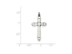 FJC Finejewelers Sterling Silver Satin Cross Pendant Necklace - Chain Included