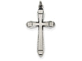 FJC Finejewelers Sterling Silver Satin Cross Pendant Necklace - Chain Included