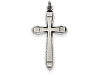 FJC Finejewelers Sterling Silver Satin Cross Pendant Necklace - Chain Included