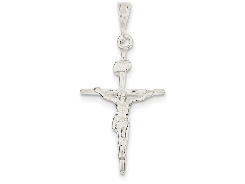 FJC Finejewelers Sterling Silver Inri Crucifix Pendant Necklace - Chain Included
