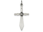 FJC Finejewelers Sterling Silver Sword Cross Pendant Necklace - Chain Included