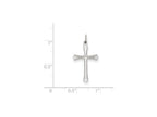 FJC Finejewelers Sterling Silver Fleur De Lis Cross Charm