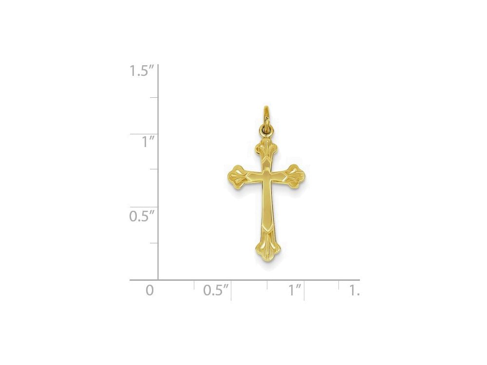 FJC Finejewelers Sterling Silver W/ 18k Plating Cross Charm