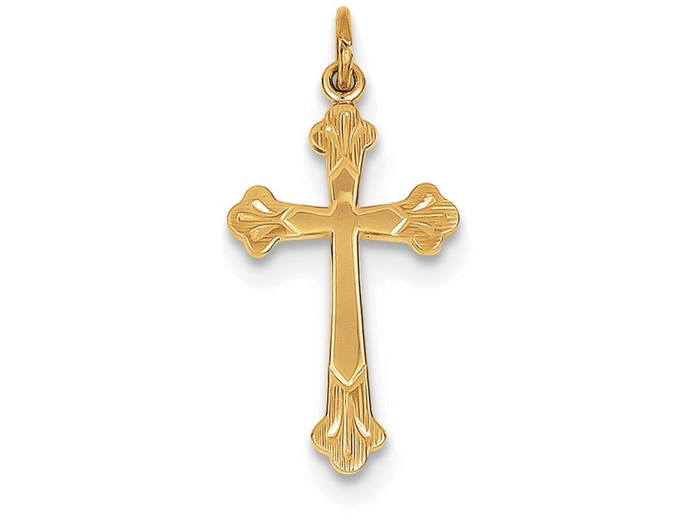 FJC Finejewelers Sterling Silver W/ 18k Plating Cross Charm