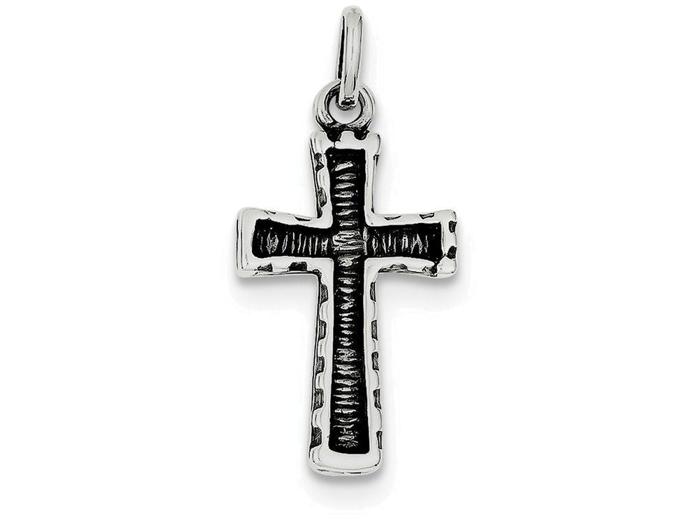 FJC Finejewelers Sterling Silver Antiqued Cross Pendant Necklace - Chain Included