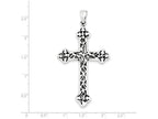 FJC Finejewelers Sterling Silver Antiqued Thorn Cross Pendant Necklace - Chain Included