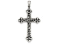 FJC Finejewelers Sterling Silver Antiqued Thorn Cross Pendant Necklace - Chain Included