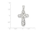 FJC Finejewelers Sterling Silver Cubic Zirconia Cross Pendant Necklace - Chain Included