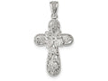 FJC Finejewelers Sterling Silver Cubic Zirconia Cross Pendant Necklace - Chain Included