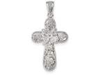 FJC Finejewelers Sterling Silver Cubic Zirconia Cross Pendant Necklace - Chain Included
