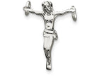 FJC Finejewelers Sterling Silver Corpus (crucified Christ) Pendant Necklace - Chain Included