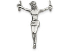 FJC Finejewelers Sterling Silver Corpus (crucified Christ) Pendant Necklace - Chain Included