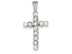 FJC Finejewelers Sterling Silver Cubic Zirconia Latin Cross Pendant Necklace - Chain Included