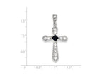 FJC Finejewelers Sterling Silver Cubic Zirconia Passion Cross Pendant Necklace - Chain Included