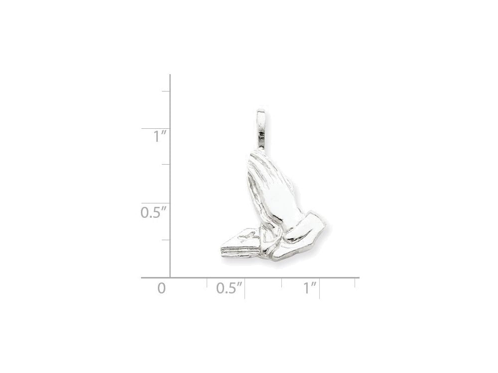 FJC Finejewelers Sterling Silver Praying Hands Charm